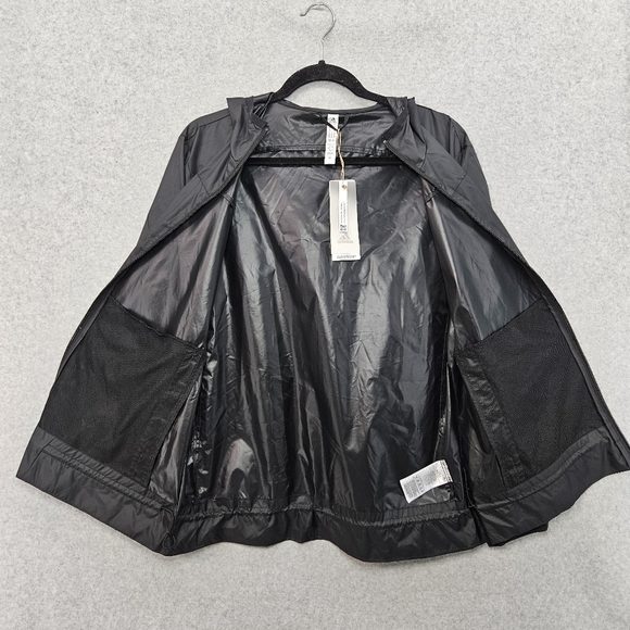 ADIDAS Women's Aeroready Black and White Windbreaker Running Jacket‎ Size M - Picture 10 of 16
